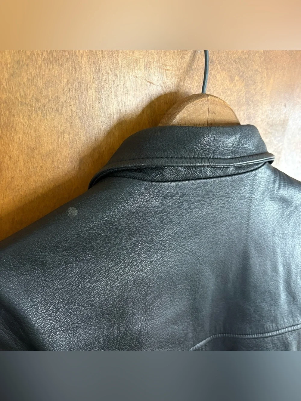 J. Crew Vintage Men's Black 100% Leather Bomber Jacket 90s Mcbling Grunge Preppy